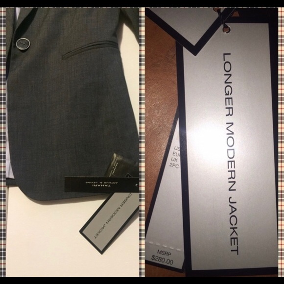 NWT Tahari Arthur S Levine Charcoal Blazer, 2 - Picture 3 of 5